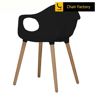 Black Jolie Wooden Cafe Chair
